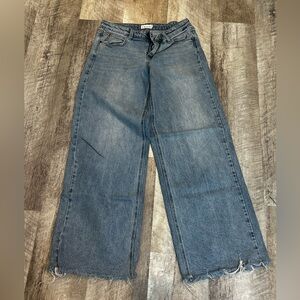 Cello Wide Leg Blue Jeans